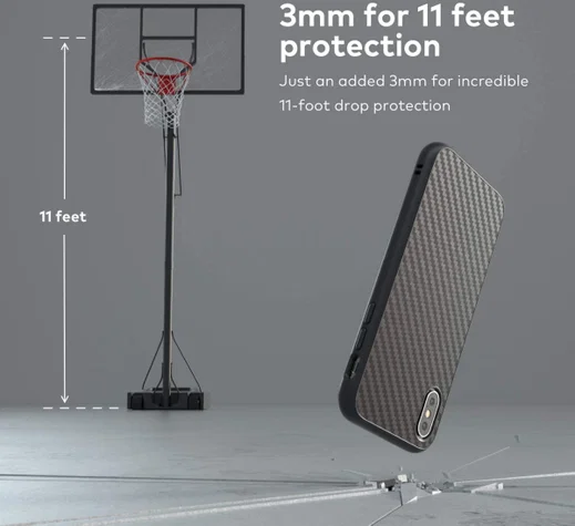 RhinoShield SolidSuit Microfiber iPhone X Hoesje Zwart afbeelding 6
