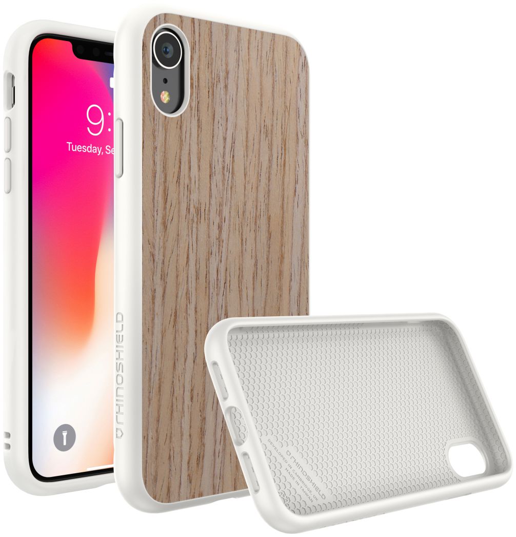 RhinoShield SolidSuit Light Walnut iPhone XR Hoesje afbeelding 1