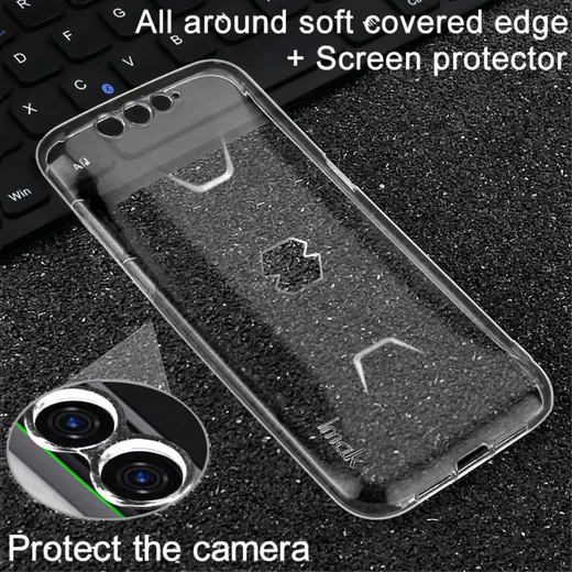 IMAK Xiaomi Black Shark Hoesje met Screenprotector Transparant afbeelding 6