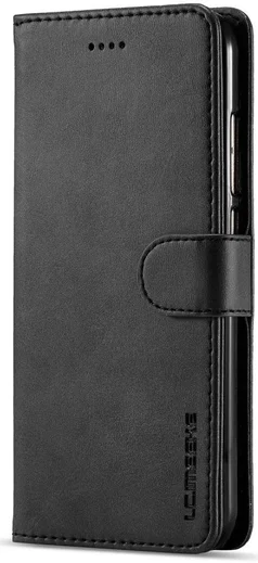Xiaomi Mi A2 Lederen Portemonnee Stand Bookcase Hoesje Zwart afbeelding 4