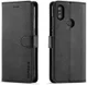 Xiaomi Mi A2 Lederen Portemonnee Stand Bookcase Hoesje Zwart afbeelding 2