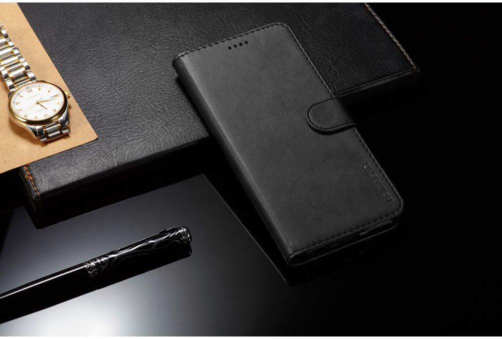 Xiaomi Mi A2 Lederen Portemonnee Stand Bookcase Hoesje Zwart afbeelding 5
