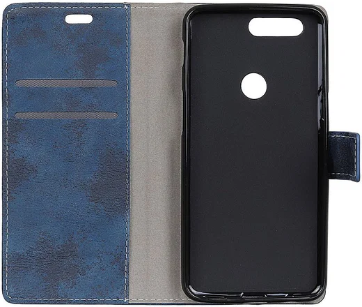 Xiaomi Mi 8 Lite Retro Portemonnee Hoesje Blauw afbeelding 1