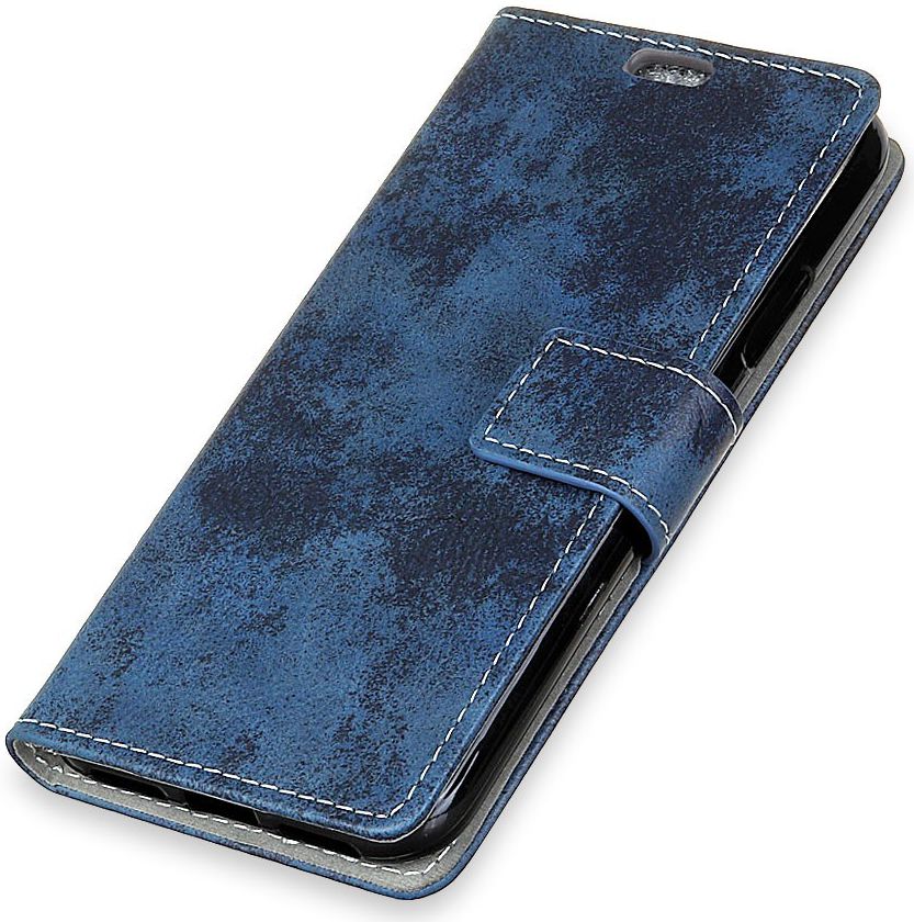 Xiaomi Mi 8 Lite Retro Portemonnee Hoesje Blauw afbeelding 2
