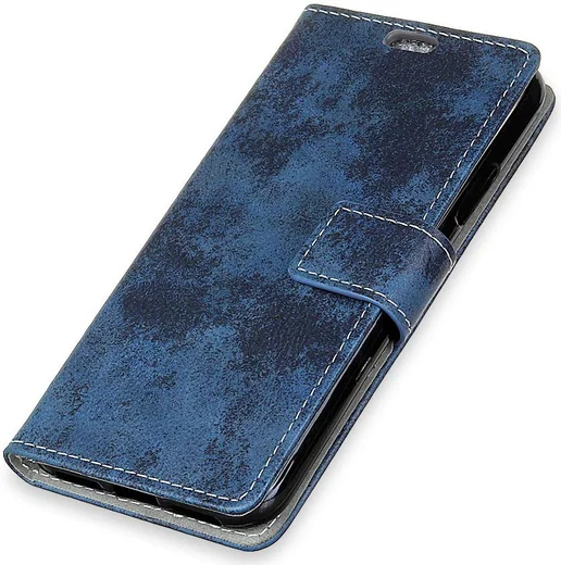 Xiaomi Mi 8 Lite Retro Portemonnee Hoesje Blauw afbeelding 2