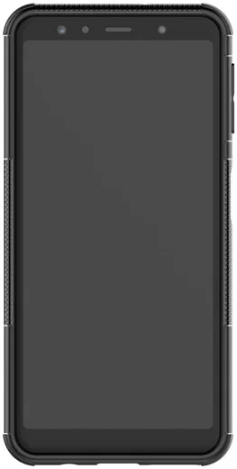 Samsung Galaxy A7 (2018) Robuust Hybride Hoesje Zwart afbeelding 6
