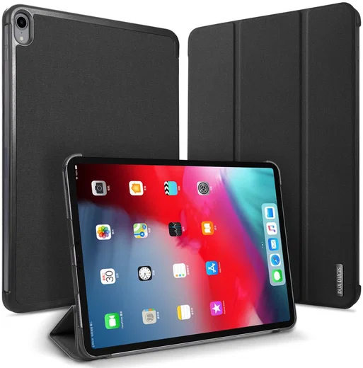 Dux Ducis Apple iPad Pro 12.9-inch (2018) Tri-fold Hoes Zwart afbeelding 1