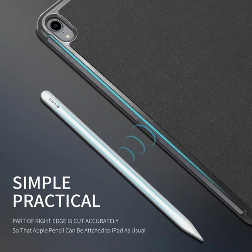 Dux Ducis Apple iPad Pro 12.9-inch (2018) Tri-fold Hoes Zwart afbeelding 4