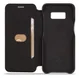 Samsung Galaxy S8 Retro Lederen Bookcase Hoesje met Kaarthouder Zwart afbeelding 3
