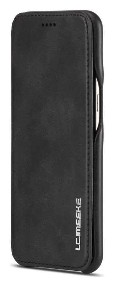Samsung Galaxy S8 Retro Lederen Bookcase Hoesje met Kaarthouder Zwart afbeelding 6