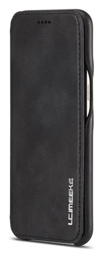 Samsung Galaxy S8 Retro Lederen Bookcase Hoesje met Kaarthouder Zwart afbeelding 6