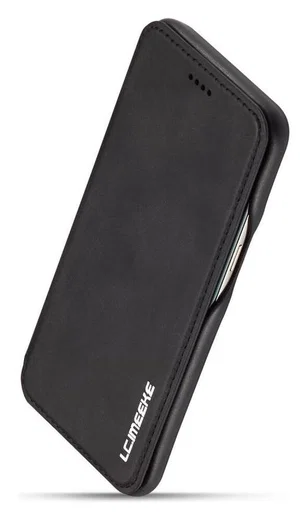 Samsung Galaxy S8 Retro Lederen Bookcase Hoesje met Kaarthouder Zwart afbeelding 8