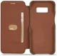 Samsung Galaxy S8 Retro Lederen Bookcase Hoesje met Kaarthouder Coffee afbeelding 3