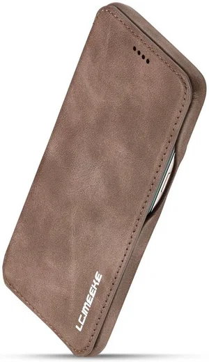 Samsung Galaxy S8 Retro Lederen Bookcase Hoesje met Kaarthouder Coffee afbeelding 8