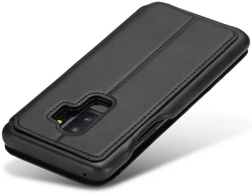 Samsung Galaxy S9 Plus Retro Lederen Hoesje met Kaarthouder Zwart afbeelding 10