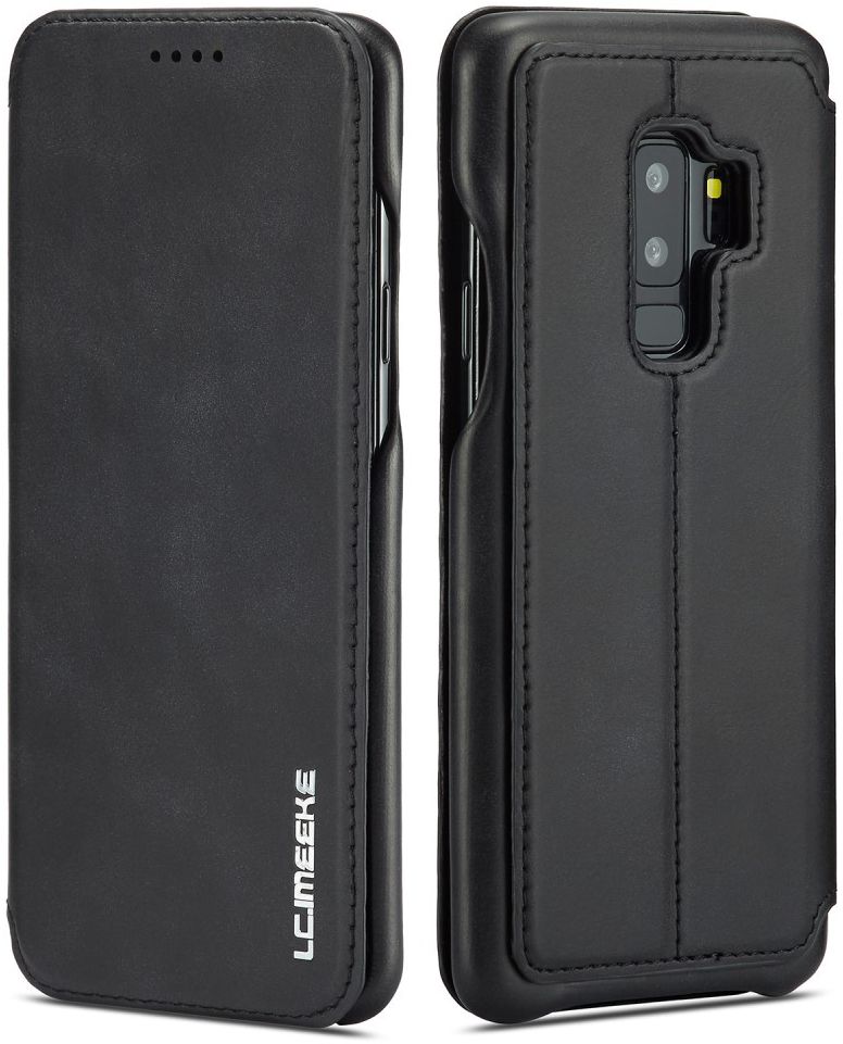 Samsung Galaxy S9 Plus Retro Lederen Hoesje met Kaarthouder Zwart afbeelding 11