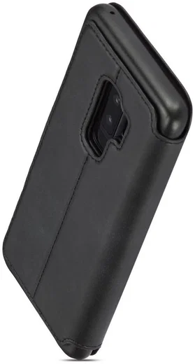 Samsung Galaxy S9 Plus Retro Lederen Hoesje met Kaarthouder Zwart afbeelding 9