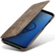 Samsung Galaxy S9 Plus Retro Bookcase Hoesje met Kaarthouder Coffee afbeelding 1