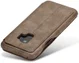 Samsung Galaxy S9 Retro Lederen Bookcase Hoesje met Kaarthouder Coffee afbeelding 9