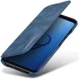 Samsung Galaxy S9 Retro Lederen Bookcase Hoesje met Kaarthouder Blauw afbeelding 1