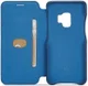 Samsung Galaxy S9 Retro Lederen Bookcase Hoesje met Kaarthouder Blauw afbeelding 4