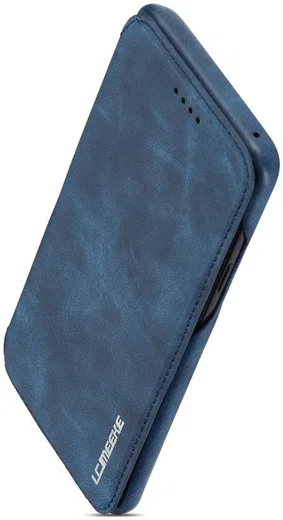Samsung Galaxy S9 Retro Lederen Bookcase Hoesje met Kaarthouder Blauw afbeelding 8
