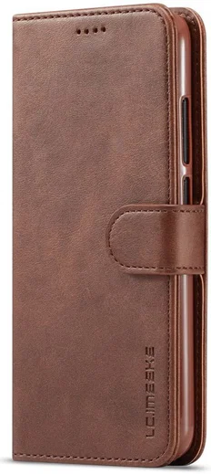 Xiaomi Mi A2 Lite Hoesje Wallet Book Case Kunst Leer Bruin afbeelding 2