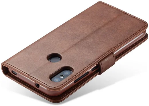 Xiaomi Mi A2 Lite Hoesje Wallet Book Case Kunst Leer Bruin afbeelding 7