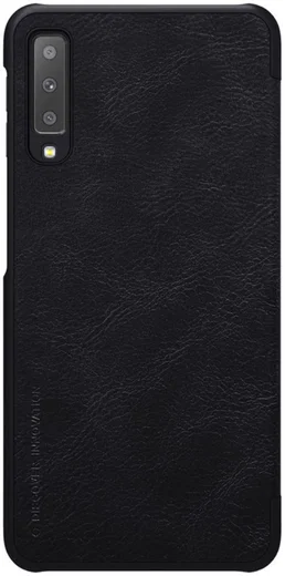 Nillkin Qin Series Flip Hoesje Samsung Galaxy A7 (2018) Zwart afbeelding 1