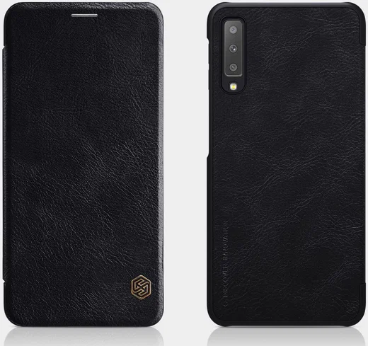 Nillkin Qin Series Flip Hoesje Samsung Galaxy A7 (2018) Zwart afbeelding 8