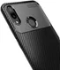 Huawei Y9 (2019) Siliconen Carbon Hoesje Zwart afbeelding 4