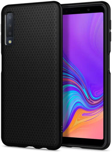 Spigen Liquid Air Samsung Galaxy A7 (2018) Matte Black afbeelding 1