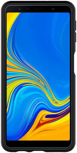 Spigen Liquid Air Samsung Galaxy A7 (2018) Matte Black afbeelding 5