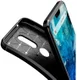 Nokia 7.1 Siliconen Carbon Hoesje Zwart afbeelding 4