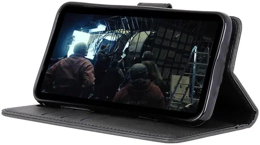 Motorola Moto G7 Portemonnee Hoesje Zwart afbeelding 3