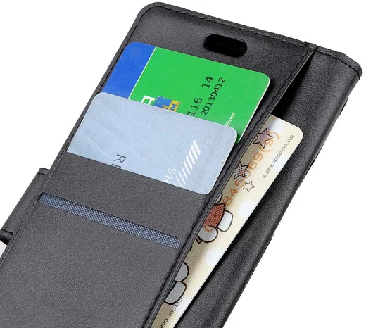 Motorola Moto G7 Portemonnee Hoesje Zwart afbeelding 8
