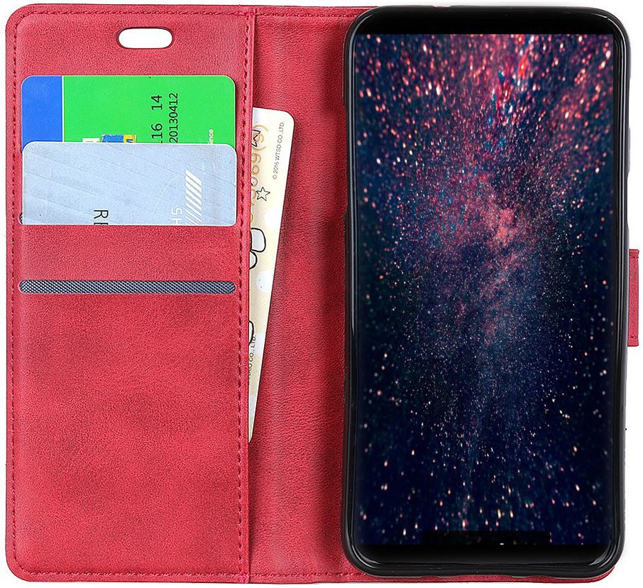 Motorola Moto G7 Portemonnee Hoesje Rood afbeelding 2