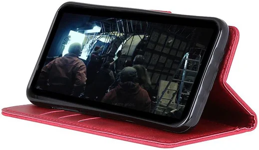 Motorola Moto G7 Portemonnee Hoesje Rood afbeelding 3