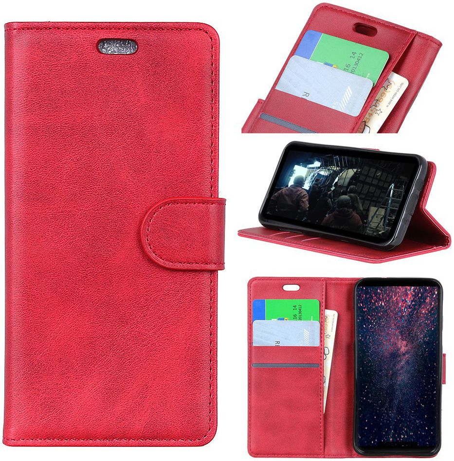 Motorola Moto G7 Portemonnee Hoesje Rood afbeelding 9