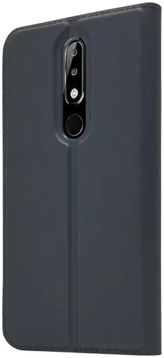 Nokia 5.1 Plus Hoesje met Kaarthouder Zwart afbeelding 6