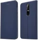 Nokia 5.1 Plus Hoesje met Kaarthouder Blauw afbeelding 6