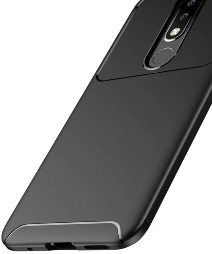 Nokia 5.1 Plus Siliconen Carbon Hoesje Zwart afbeelding 10