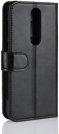 Nokia 5.1 Plus Portemonnee Hoesje Zwart afbeelding 3