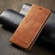 Apple iPhone X / XS Lederen Wallet Stand Hoesje Bruin afbeelding 7