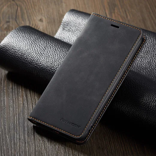 Apple iPhone X / XS Lederen Wallet Stand Hoesje Grijs afbeelding 7