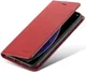 Apple iPhone X / XS Lederen Wallet Stand Hoesje Rood afbeelding 2