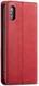 Apple iPhone X / XS Lederen Wallet Stand Hoesje Rood afbeelding 5