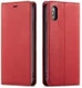 Apple iPhone X / XS Lederen Wallet Stand Hoesje Rood afbeelding 6