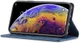 Apple iPhone X / XS Lederen Wallet Stand Hoesje Blauw afbeelding 3