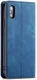 Apple iPhone X / XS Lederen Wallet Stand Hoesje Blauw afbeelding 5